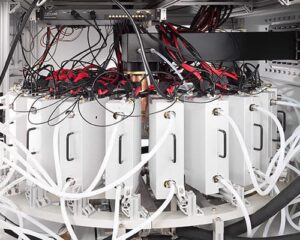 PTL 2.5 SSPA-Blade solid state amplifier inside PTL-50 50 kW Microwave Generator